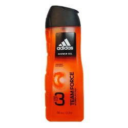 Gel de Dus ADIDAS Men Team Force, 400 ml, cu Extracte de Portocala, Gel de Dus pentru Barbati, Geluri Dus pentru Barbati, Geluri de Dus ADIDAS, Gel pentru Dus, Produse Ingrijire Corp, Produse Igiena Corp, Cosmetice pentru Corp