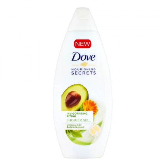 Gel de Dus, DOVE Nourishing Secrets Invigorating Ritual, 250 ml cu Extract din Ulei de Avocado si Galbenele, Gel de Dus, Gel de Dus Dove, Dove Femei, Gel de Dus Hidratant, Ingrijire Corporala, Ingrijire Corporala Femei.