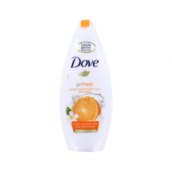 Gel de Dus DOVE Go Fresh, 250 ml, Parfum de Mandarine si Floare de Tiara, Gel de Dus Parfum Deosebit, Gel de Dus Revigorant, Geluri de Dus Parfumate, Geluri de Dus Hidratante, Gel de Dus Energizant, Geluri de Dus Dove