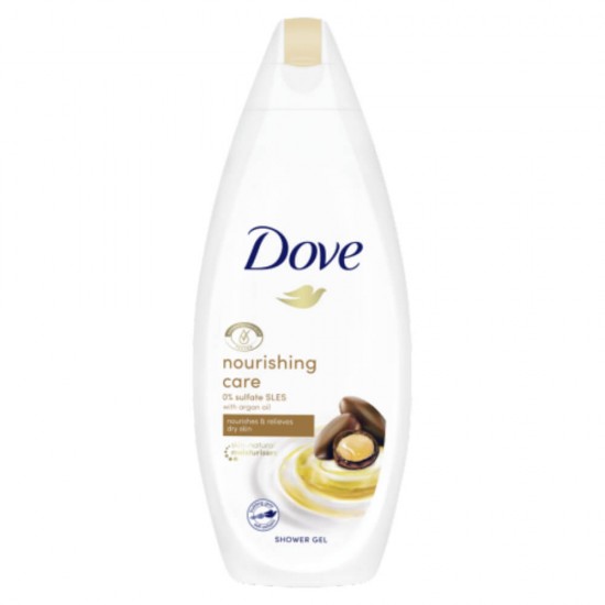 Gel de Dus, DOVE Nourishing Care & Oil 250 ml cu Ulei de Argan, Gel de Dus Dove, Gel de Dus, Dove Femei, Ingrijirea Pielii, Gel de Dus Hidratant, Gel de Dus Natural