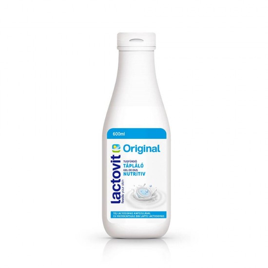 Gel de Dus Nutritiv Lactovit Original, 600 ml, Gel de Dus Lactovit Original fara Parabeni, Gel de Dus Revigorant Lactovit Original, Produse Ingrijire Corp, Geluri de Dus Hidratante, Lactovit Original Gel de Dus Hranitor, Produse de Ingrijire a Pielii