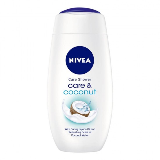 Gel de Dus NIVEA Care&Coconut, 250 ml, cu Parfum de Cocos, Geluri de Dus, Gel de Corp, Gel de Dus Nivea, Gel de Dus, Gel de Dus Corp, Gel de Dus Hidratant, Produse Ingrijire Corp, Produse Igiena Corp, Cosmetice pentru Corp, Geluri de dus Nivea