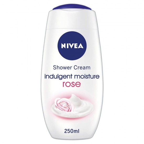 Gel de Dus NIVEA Indulgent Moisture Rose, 250 ml, Parfum de Trandafiri, Gel de Dus, Gel de Corp, Gel de Dus Nivea, Geluri de Dus, Gel de Dus pentru Corp, Gel de Dus Hidratant, Produse Ingrijire Corp, Produse Igiena Corp, Cosmetice pentru Corp