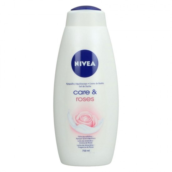 Gel de Dus NIVEA Care & Roses, 750 ml, Parfum de Trandafiri, Gel de Dus Nivea, Gel de Dus Parfum Deosebit, Gel de Dus Revigorant, Geluri de Dus Parfumate, Geluri de Dus Hidratante, Gel de Dus Energizant, Geluri de Dus Nivea