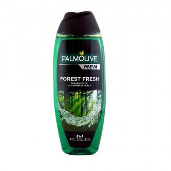 Gel de Dus PALMOLIVE Men Forest Fresh, 500 ml, cu Extract de Ienupar si Ulei de Menta, 3 in 1, Geluri de Dus Palmolive, Gel de Corp, Geluri de Dus, Gel de Dus Palmolive, Gel de Dus Corp, Gel de Dus Hidratant, Gel de Dus Barbati