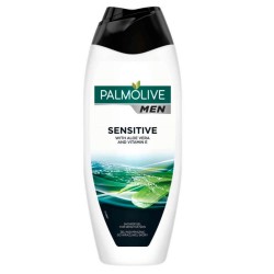 Gel de Dus PALMOLIVE Men Sensitive, 500 ml, cu Extract de Aloe Vera si Vitamina E, Geluri de Dus, Gel de Corp, Geluri de Dus Palmolive, Gel de Dus Palmolive, Gel de Dus Corp, Gel de Dus Hidratant, Gel de Dus Barbati