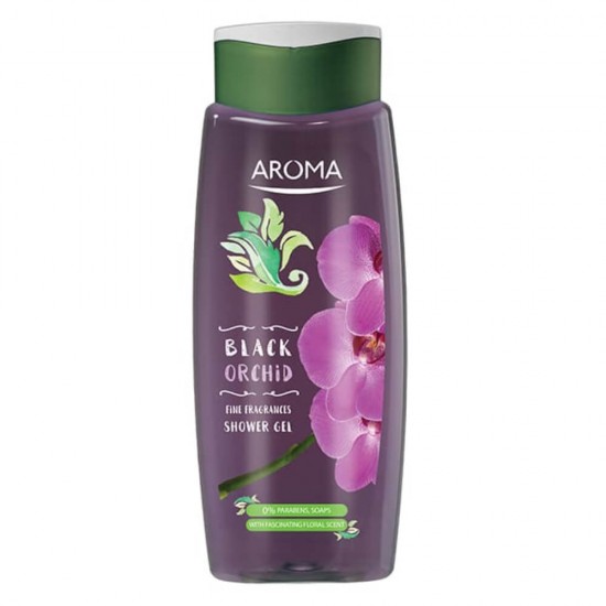 Gel de Dus AROMA Black Orchid, 400 ml, Gel de Dus, Geluri de Dus, Gel de Dus AROMA, Gel de Dus pentru Corp, Gel de Dus Hidratant, Gel pentru Dus, Produse Ingrijire Corp, Cosmetica pentru Corp, Geluri de Dus Aroma