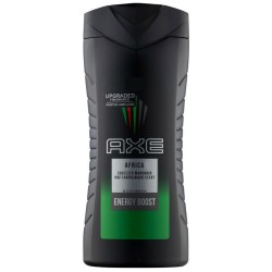 Gel de Dus AXE Africa Energy Boost, Cantitate 400 ml, Parfum de Lemn de Santal si Mandarine, Gel de Dus pentru Barbati, Gel de Dus AXE, Geluri pentru Dus, Gel de Dus Revigorant, Gel pentru Dus Energizant, Gel de Dus Masculin, Geluri de Dus Barbati