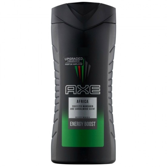 Gel de Dus AXE Africa Energy Boost, Cantitate 400 ml, Parfum de Lemn de Santal si Mandarine, Gel de Dus pentru Barbati, Gel de Dus AXE, Geluri pentru Dus, Gel de Dus Revigorant, Gel pentru Dus Energizant, Gel de Dus Masculin, Geluri de Dus Barbati