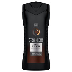 Gel de Dus AXE Dark Temptation, Cantitate 400 ml, Parfum de Ciocolata Neagra, Gel de Dus pentru Barbati, Gel de Dus AXE, Geluri pentru Dus, Gel de Dus Revigorant, Gel pentru Dus Energizant, Gel de Dus Masculin, Gel de Dus Barbati