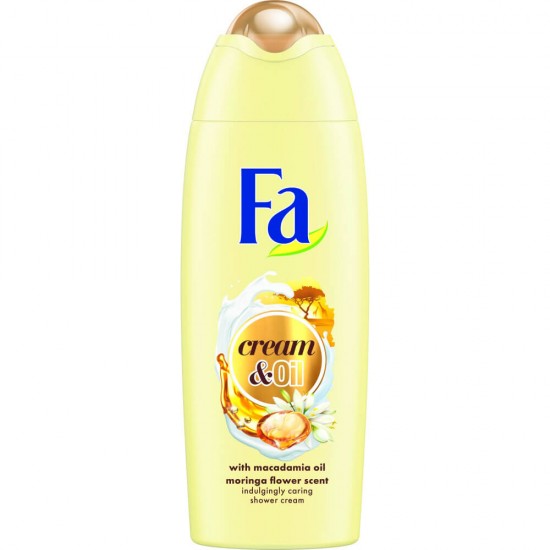 Gel de Dus FA Cream & Oil Moringa, 250 ml, Parfum de Parfum de Moringa, Formula Vegana, Gel de Dus FA, Gel de Dus cu Parfum, Gel de Dus Amazonia Spirit, Gel de Dus Vegan, Gel de Dus Natural