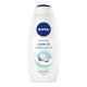 Gel de Dus NIVEA Care & Coconut, 750 ml, Extract de Lapte de Jojoba si Cocos, Gel de Dus Nivea, Gel de Dus Parfum Deosebit, Gel de Dus Revigorant, Geluri de Dus Parfumate, Geluri de Dus Hidratante, Gel de Dus Energizant, Geluri de Dus Nivea