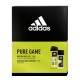 Set 2 Produse Adidas Pure Game, Gel de Dus 250 ml, Spray de Corp 75 ml, Set Adidas, Gel de Dus Adidas, Deodorant Adidas, Set Cadou, Set Cadou Adidas