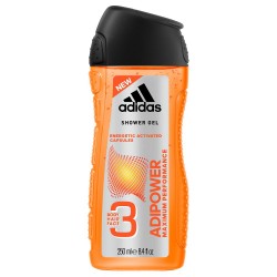 Gel de Dus Adidas AdiPower, 250 ml, pentru Barbati, Gel de Dus pentru Barbati, Geluri de Dus, Gel de Dus Barbatesc, Gel Dus Adidas, Gel de Dus 3 in 1, Gel Dus Barbati, Geluri Dus Adidas, Geluri Dus Barbati, Adidas Gel de Dus, Gel de Dus Energizant