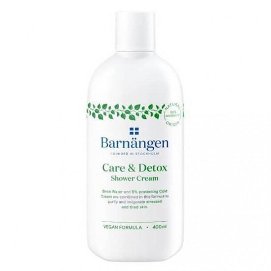 Crema Dus BARNANGEN Detox and Care 400 ml, Piele Obosita si Uscata, Vegan, Crema pentru Dus Vegana, Lotiune pentru Dus, Emulsie Vegana pentru Dus, Crema de Dus pentru Femei, Geluri pentru Dus, Gel de Dus Dama, Creme pentru Dus