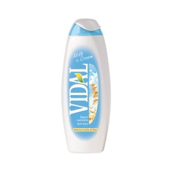 Gel de Dus  VIDAL Milk & Cream, 500ml, Gel de Dus pentru Femei, Crema de Dus, Gel de Dus Crema, Crema pentru Dus, Gel Lichid pentru Dus, Crema de Dus Hidratanta, Gel de Dus Hranitor, Crema Hranitoare pentru Dus, Gel Hidratant pentru Dus
