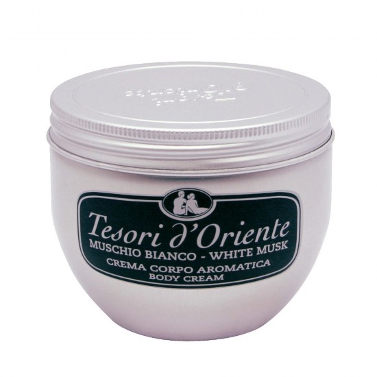 Crema de Corp Tesori d'Oriente White Musk, 300 ml, cu Parfum de Mosc Alb, Crema de Corp pentru Piele Uscata, Creme Hidratare Corp, Crema Hidratanta pentru Corp, Crema de Corp Tesori d'Oriente, Creme Hidratante de Corp, Creme Piele Uscata