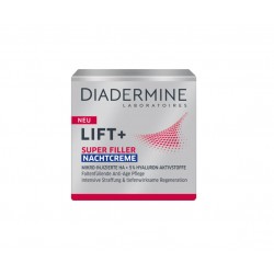 Crema de Noapte Ten DIADERMINE, Lift + Superfiller, 50 ml, Crema Ten Anti Imbatranire, Crema de Fata Anti Rid, Crema de Fata cu Acid Hialuronic, Produse Diadermine Impotriva Imbatranirii Pielii, Creme Anti Riduri, Produse Cosmetice Diadermine