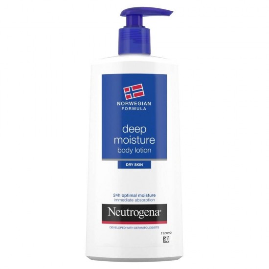 Lotiune de Corp Neutrogena Deep Moisture Dry Skin, 400 ml, Lotiune pentru Piele Uscata, Lotiuni Hidratare Corp Neutrogena Deep Moisture, Lotiune Hidratanta pentru Corp, Neutrogena Deep Moisture Lotiune de Corp, Lotiuni Hidratante de Corp, Lotiuni Corp