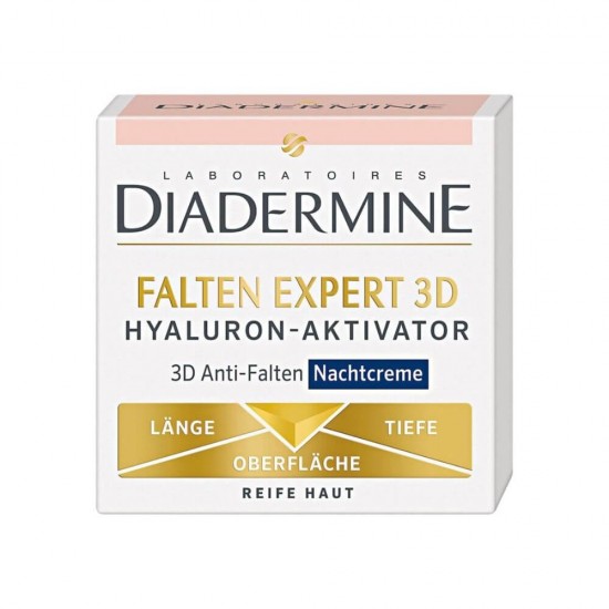 Crema de Noapte Ten DIADERMINE, Hyaluron, 50 ml, Crema Ten Anti Imbatranire, Crema de Fata Anti Rid, Crema de Fata cu Acid Hialuronic, Produse Diadermine Impotriva Imbatranirii Pielii, Creme Anti Riduri, Produse Cosmetice Diadermine