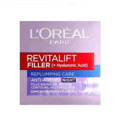Crema Antirid de Noapte L'Oreal Paris Revitalift Filler, 50 ml, Crema Hidratanta pentru Fata, Crema Antirid Loreal Paris Revitalift Filler, Crema Revitalift Filler, Crema de Fata Antirid, Crema de Noapte Antirid, Creme Antiriduri Loreal