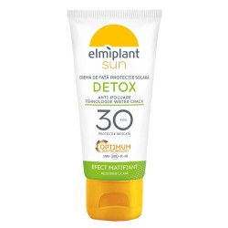 Crema de Fata Detox cu Protectie Solara ELMIPLANT Sun, 30 SPF, 50ml, Crema pentru Fata, Crema Fata Protectie Solara, Crema de Fata SPF50, Crema Detoxifianta Fata SPF50, Crema Detox de Fata cu SPF, Crema Fata Elmiplant