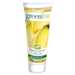 Crema de Maini AROMA Green Line Melon, 75 ml, Crema Hidratanta de Maini, Creme pentru Maini, Crema Hranitoare pentru Maini, Crema de Maini pentru Toate Tipurile de Piele, Crema de Maini fara Parabeni, Crema de Maini pentru Pielea Uscata