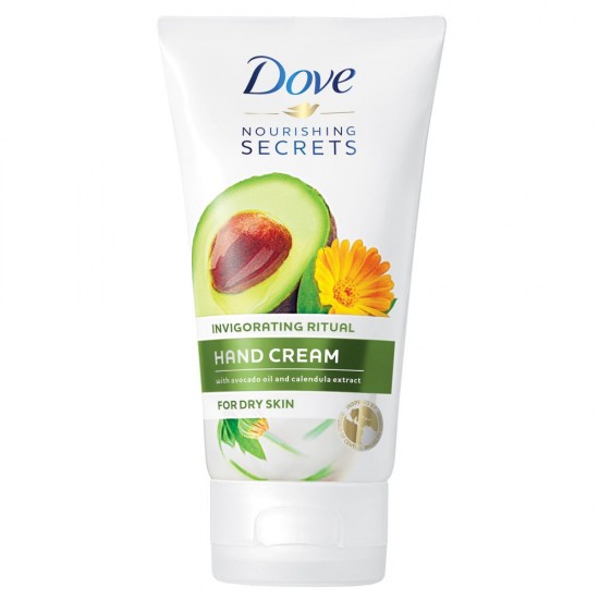 Crema de Maini Dove Nourishing Secrets, 75 ml, cu Ulei de Avocado si Extract de Galbenele, Crema Dove de Maini, Crema pentru Maini, Crema Hidratanta de Maini, Crema Hidratanta pentru Maini, Creme Dove, Creme Maini, Crema Piele Uscata