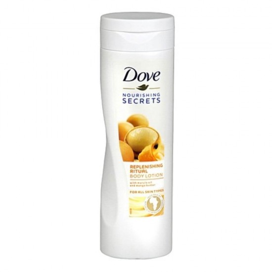 Lotiune de Corp, 400 ml, Dove Nourishing Secrets Replenishing Ritual, Lotiune de Corp pentru Toate Tipurile de Piele, Lotiune de Corp Dove, Lotiune de Corp Dove Nourishing Secrets Replenishing Ritual Marula Oil and Mango Butter, Lotiuni de Corp Dove