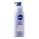 Lotiune Corp NIVEA Rose, 200 ml, Extract de Trandafiri, cu Pompita, Lotiuni de Corp, Lotiune pentru Corp, Lotiune Ingrijire Corp, Lotiune Hidratanta, Lotiune pentru Hidratare, Lotiune pentru Piele Uscata si Sensibila