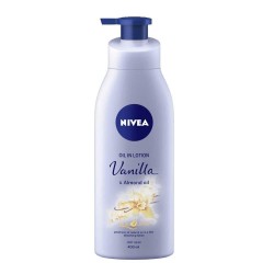 Lotiune Corp NIVEA Vanilla, 200 ml, Extract Vanilie, cu Pompita, Lotiuni de Corp Nivea, Lotiuni de Corp, Lotiune pentru Corp, Lotiune Ingrijire Corp, Lotiune Hidratanta, Lotiune pentru Hidratare, Lotiune pentru Piele Uscata si Sensibila