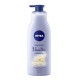 Lotiune Corp NIVEA Vanilla, 200 ml, Extract Vanilie, cu Pompita, Lotiuni de Corp Nivea, Lotiuni de Corp, Lotiune pentru Corp, Lotiune Ingrijire Corp, Lotiune Hidratanta, Lotiune pentru Hidratare, Lotiune pentru Piele Uscata si Sensibila