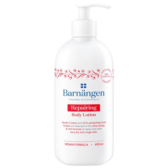 Lotiune Corp BARNANGEN Repairing 400 ml, Piele Uscata si Aspra, Vegan, Lotiune Hidratanta pentru Corp, Lotiune de Corp Hranitoare, Crema de Corp Hidratanta, Crema Hranitoare pentru Corp