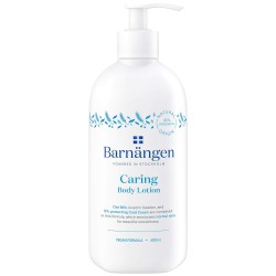 Lotiune Corp BARNANGEN Caring 400 ml, Piele Uscata, Vegan, Lotiune Hidratanta pentru Corp, Lotiune de Corp Hranitoare, Crema de Corp Hidratanta, Crema Hranitoare pentru Corp