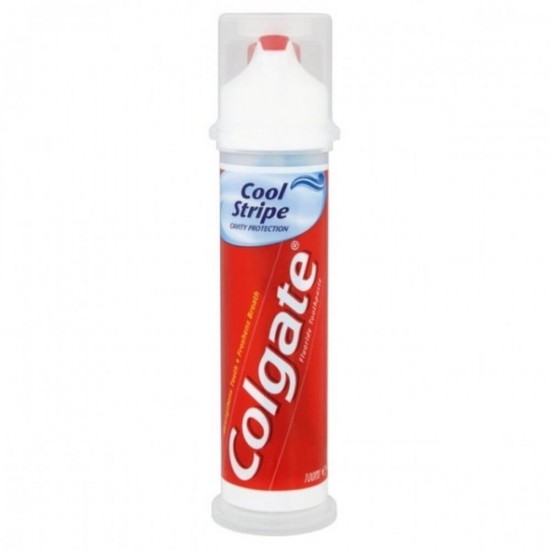 Pasta Dinti Colgate Cool Stripe,100 ml, Aroma Menta, Pompita, Pasta de Dinti Anticarii, Pasta de Dinti cu Menta, Pasta de Dinti pentru Albire, Articole Igiena Dentara, Produse pentru Ingrjire Orala, Produse pentru Sanatate Orala, Igiena Orala