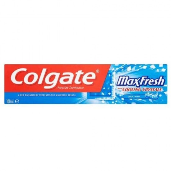 Pasta Dinti Colgate Max Fresh Cooling Crystals, 100 ml, Aroma Cool Mint, Pasta de Dinti cu Menta, Pasta de Dinti pentru Albire, Articole Igiena Dentara, Produse pentru Ingrjire Orala, Produse pentru Sanatate Orala, Igiena Orala, Ingrijire si Igiena Orala