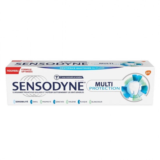 Pasta Dinti Sensodyne Multi Protection, 75 ml, Aroma Menta, Pasta pentru Dinti Sensibili, Articole Igiena Dentara, Pasta de Dinti pentru Albire, Produse pentru Ingrjire Orala, Produse pentru Sanatate Orala, Igiena Orala, Ingrijire si Igiena Orala