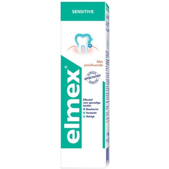 Pasta de Dinti Elmex Sensitive, 75 ml, cu Efect de Calmare, Pasta de Dinti Sensibili, Pasta pentru Dinti Sensibili, Pasta Dinti Elmex, Pasta Dinti Sensibili, Pasta Dantura Sensibila, Pasta pentru Dinti, Pasta Elmex pentru Dinti, Elmex Pasta de Dinti