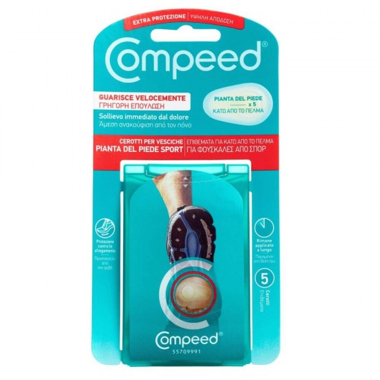 Plasturi Compeed Sports, pentru Talpa, 5 Buc/Set, Set Plasturi Pentru Basici Talpa, Set Plasturi pentru Talpi, Set Plasturi Basici Pentru Talpa, Plasturi pentru Pantofi, Plasturi pentru Basici Compeed