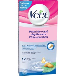 Benzi Ceara Epilatoare Rece Veet, 12 Buc/Set, pentru Piele Sensibila, cu Vitamina E si Ulei de Migdale, Benzi Ceara Epilare, Benzi Depilatoare, Benzi Ceara pentru Epilare, Benzi Ceara Rece, Ceara Rece Depilare, Benzi Ceara Depilatoare Benzi Ceara Epilatoare Rece Veet, 12 Buc/Set, pentru Piele Sensibila, cu Vitamina E si Ulei de Migdale, Benzi Ceara Epilare, Benzi Depilatoare, Benzi Ceara pentru Epilare, Benzi Ceara Rece, Ceara Rece Depilare, Benzi Ceara Depilatoare