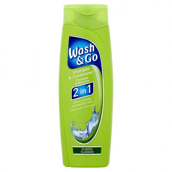 Sampon cu Balsam Wash&Go 2 in 1 Antimatreata, 750 ml, pentru Par Normal, Sampon Par Normal, Sampon cu Balsam Antimatreata, Sampon si Balsam Antimatreata, Sampon Hidratant, Sampoane Wash&Go, Sampoane Hidratante, Sampoane Antimatreata