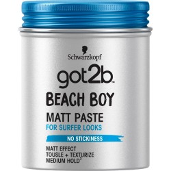 Pasta Modelatoare Par GOT2B Beach Boy, 100 ml, Medium Hold 3, Pasta pentru Par, Pasta de Par Modelatoare, Ceara pentru Coafare, Pasta de Par Matifianta, Pasta pentru Par cu Efect Mat Pasta Modelatoare Par GOT2B Beach Boy, 100 ml, Medium Hold 3, Pasta pentru Par, Pasta de Par Modelatoare, Ceara pentru Coafare, Pasta de Par Matifianta, Pasta pentru Par cu Efect Mat