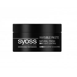 Pasta de Par Modelatoare SYOSS Invisible Paste, 100 ml, Soft Control, Pasta pentru Par, Ceara de Par, Pasta Modelatoare de Par, Ceara pentru Modelarea Parului, Pasta Fixatoare de Modelare a Parului, Pasta de Par Syoss
