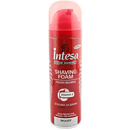 Spuma de Ras Intensa Pour Homme Vitamina E, 300 ml, Spume de Ras, Intensa Pour Homme Spuma de Ras Calmanta, Spuma de Barbierit, Spuma Hidratanta de Ras, Intensa Spume de Ras, Produse de Barbierit pentru Barbati, Cosmetice Ras, Spume de Barbierit