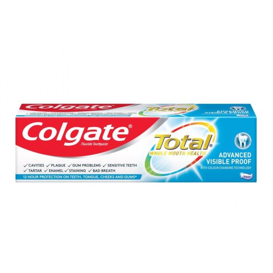 Pasta de Dinti COLGATE Total Advanced Visible Proof, 75 ml, Pasta de Dinti Colgate 75 ml Total Advanced Visible Proof, Colgate Total Advanced Visible Proof 75ml, Colgate Total Advanced Visible Proof Pasta de Dinti 75 ml