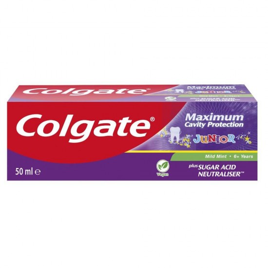 Pasta de Dinti COLGATE Maximum Cavity Protection JR 6+, 50 ml, Articole Igiena Dentara Copii, Pasta de Dinti pentru Copii, Produse pentru Ingrjire Orala, Produse pentru Sanatate Orala, Igiena Orala, Ingrijire si Igiena Orala