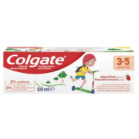 Pasta de Dinti COLGATE pentru Copii, 3-5 Ani, 50 ml, Articole Igiena Dentara Copii, Pasta de Dinti pentru Copii, Produse pentru Ingrjire Orala, Produse pentru Sanatate Orala, Igiena Orala, Ingrijire si Igiena Orala