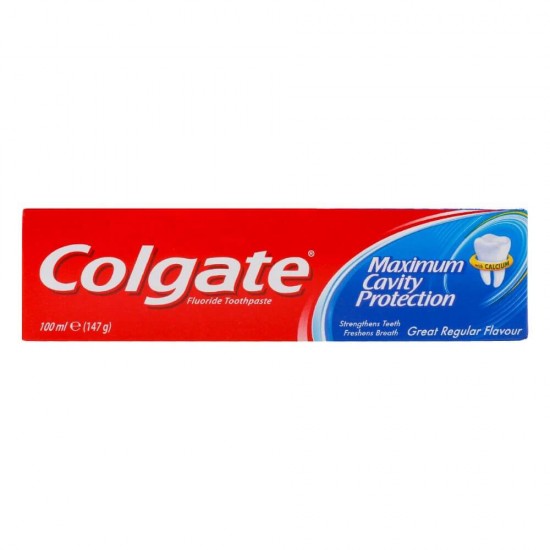 Pasta Dinti Colgate Cavity Protection, 100 ml, Fresh Mint, Pasta de Dinti cu Menta, Articole Igiena Dentara, Pasta de Dinti cu Calciu, Produse pentru Ingrjire Orala, Produse pentru Sanatate Orala, Igiena Orala, Ingrijire si Igiena Orala