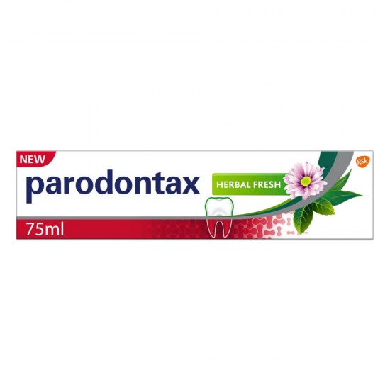 Pasta de Dinti Parodontax Herbal Fresh, 75 ml, Extracte Naturale, Parodontax Herbal Fresh Pasta pentru Dinti Sensibili, Pasta de Dinti Sensibili Parodontax, Parodontax Herbal Fresh Pasta Ingrijire Dinti Sensibili