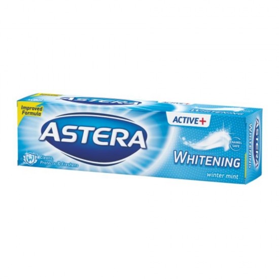 Pasta de dinti ASTERA Active, 100 ml, Whitening, Pasta pentru Dinti, Pasta de Dinti Anticarii, Pasta de Dinti Pentru Albire, Articole Igiena Dentara, Produse pentru Ingrjire Orala, Produse pentru Sanatate Orala, Igiena Orala, Ingrijire si Igiena Orala